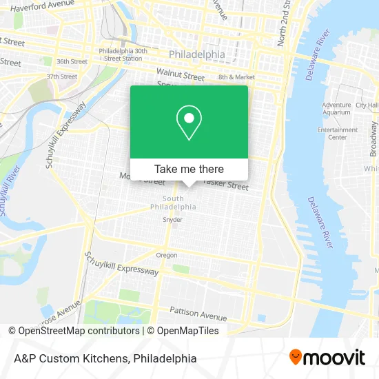 A&P Custom Kitchens map
