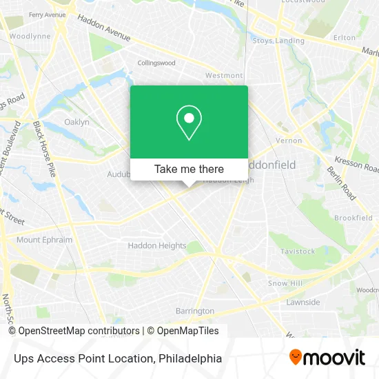 Ups Access Point Location map