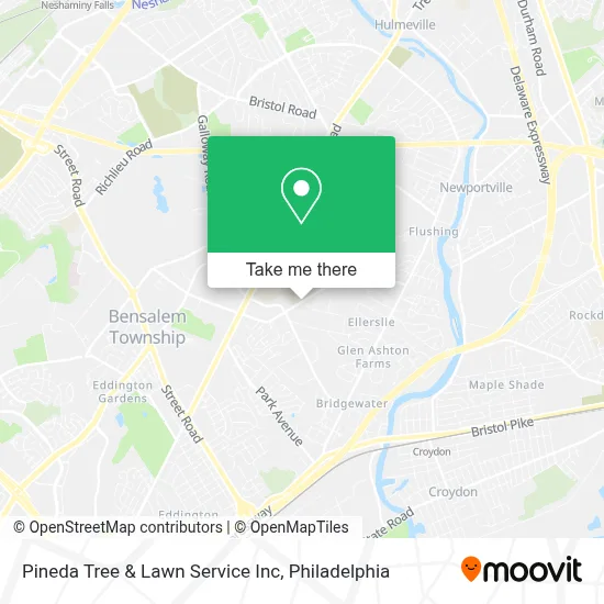 Pineda Tree & Lawn Service Inc map