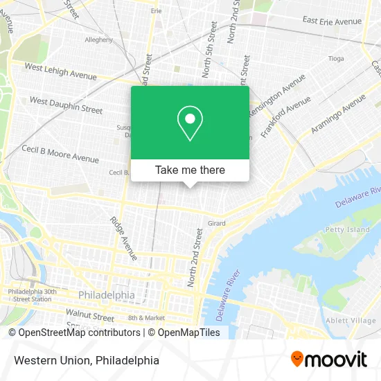 Western Union map