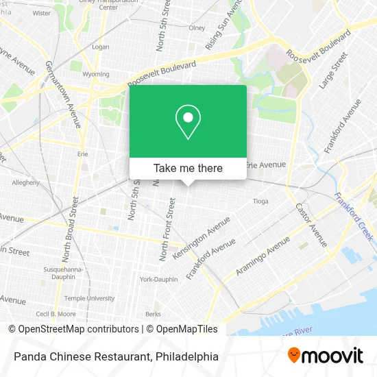 Panda Chinese Restaurant map