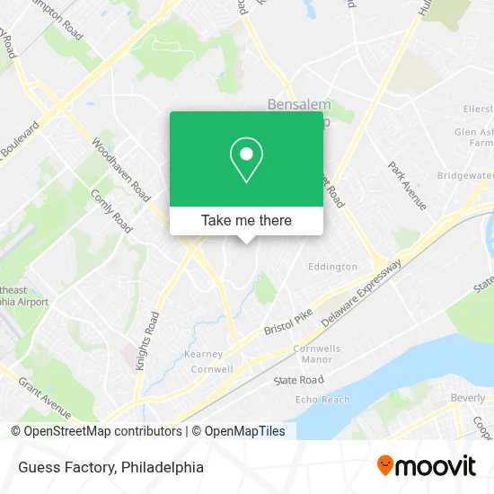 Guess Factory map