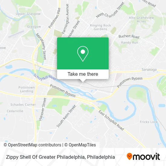 Zippy Shell Of Greater Philadelphia map