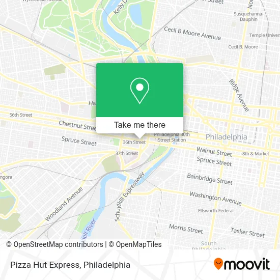 Pizza Hut Express map