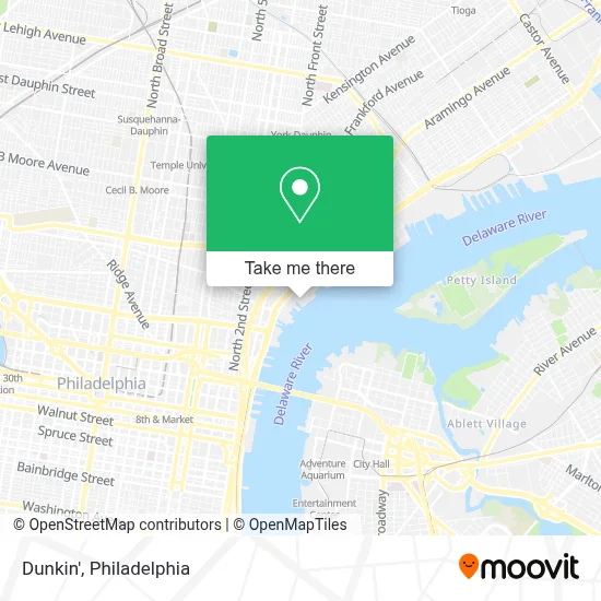 Dunkin' map