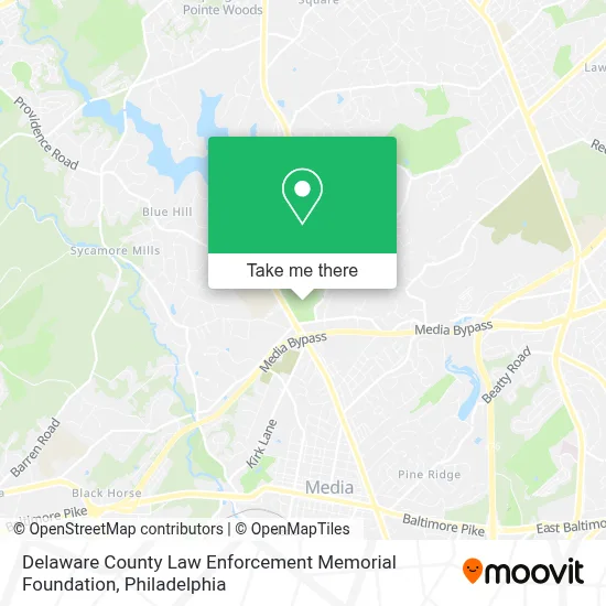Delaware County Law Enforcement Memorial Foundation map