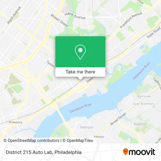 District 215 Auto Lab map