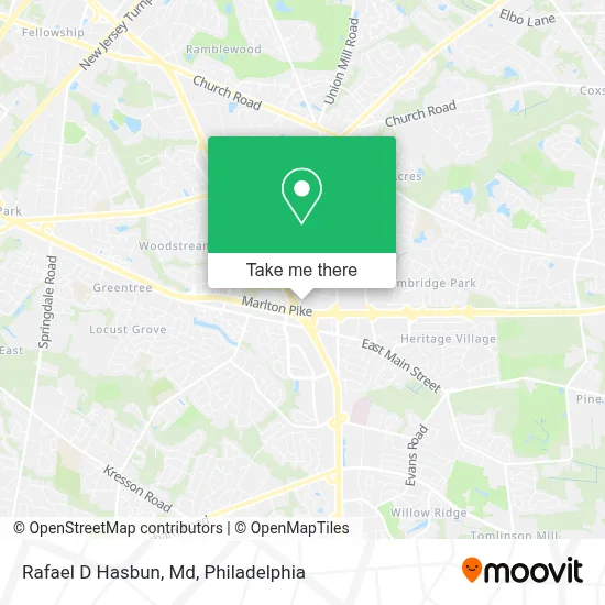 Rafael D Hasbun, Md map