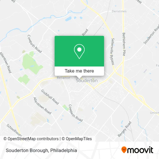 Souderton Borough map