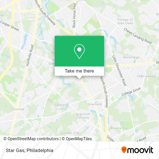 Star Gas map