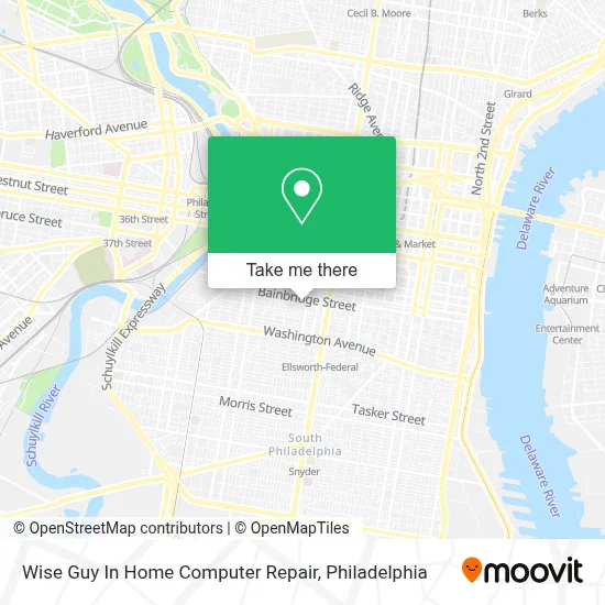 Wise Guy In Home Computer Repair map
