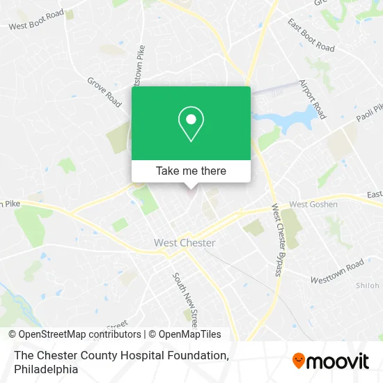 The Chester County Hospital Foundation map