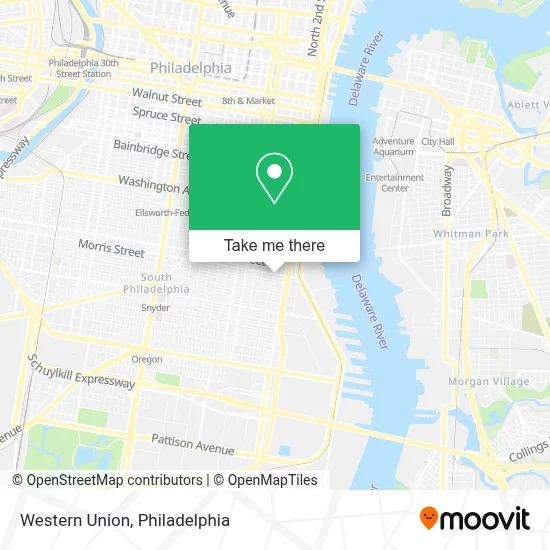Western Union map