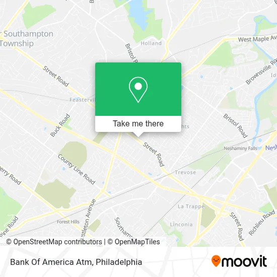Bank Of America Atm map