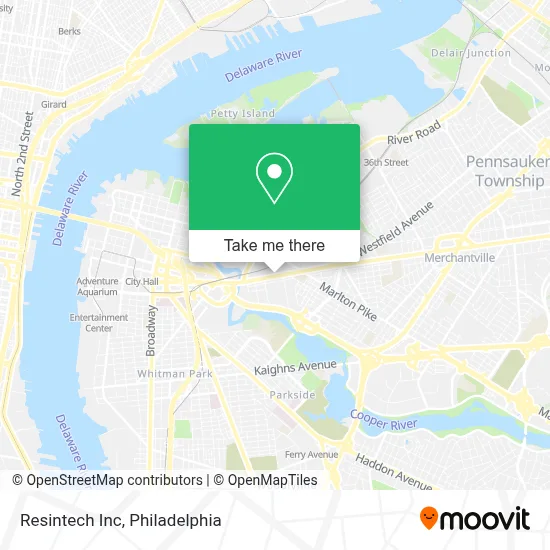 Resintech Inc map