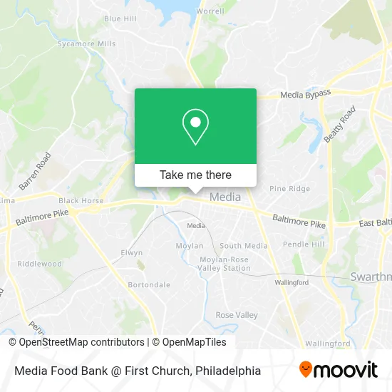 Media Food Bank @ First Church map