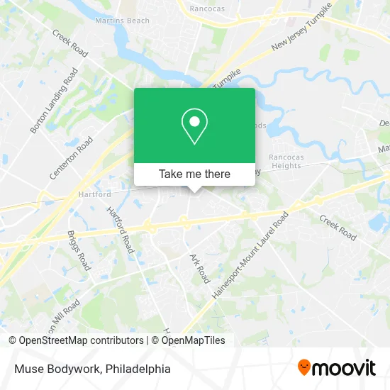 Muse Bodywork map