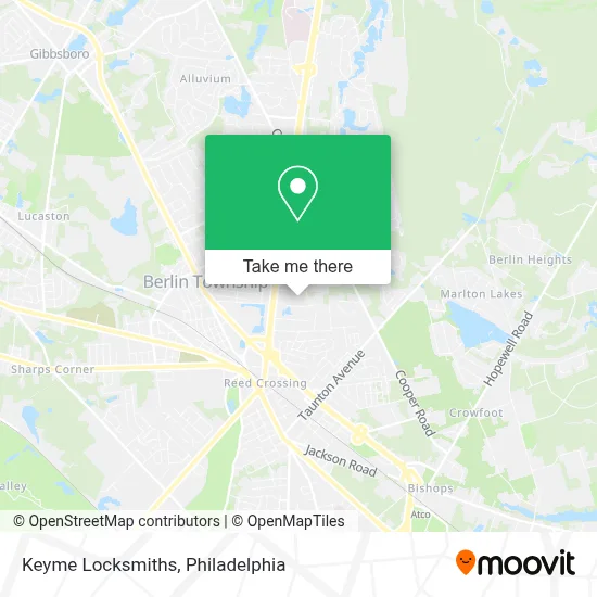 Keyme Locksmiths map
