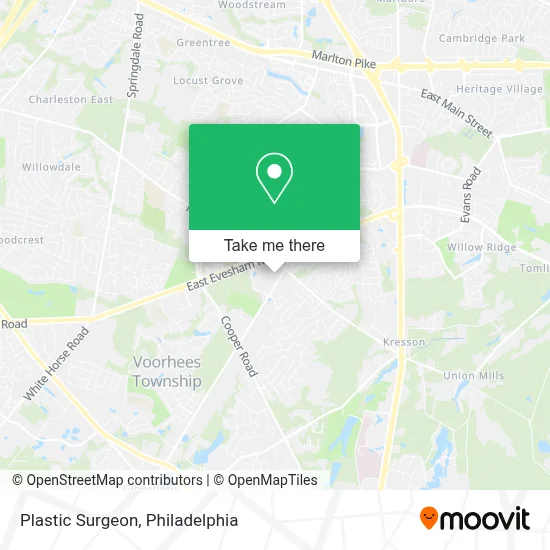 Plastic Surgeon map