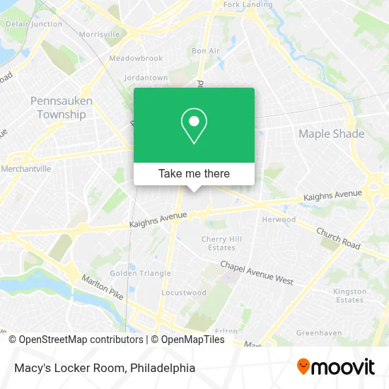 Macy's Locker Room map