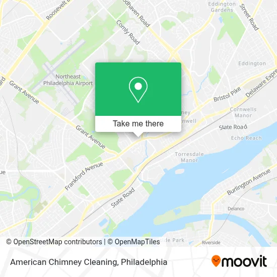 American Chimney Cleaning map