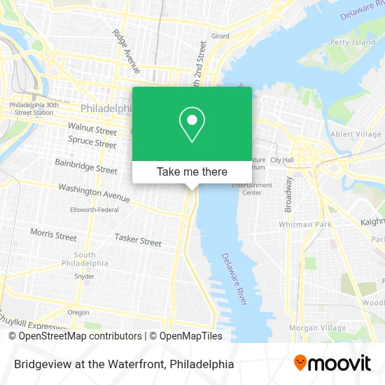 Bridgeview at the Waterfront map