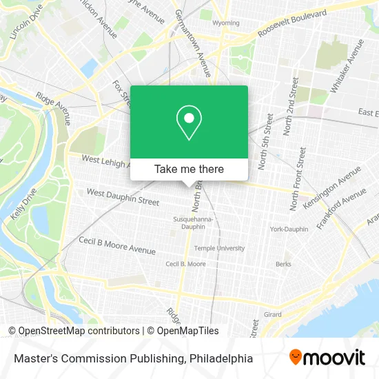 Master's Commission Publishing map