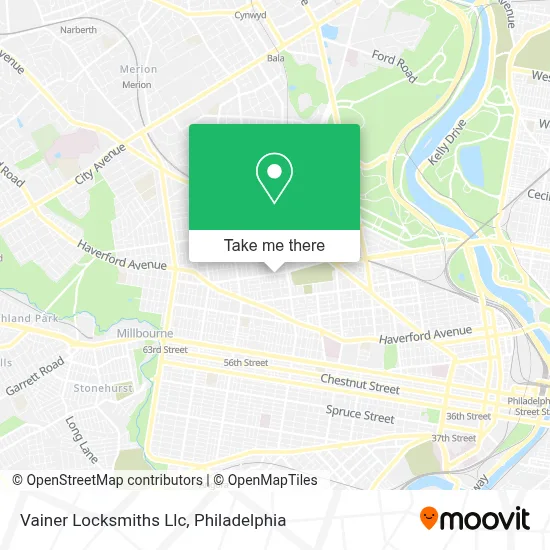 Vainer Locksmiths Llc map