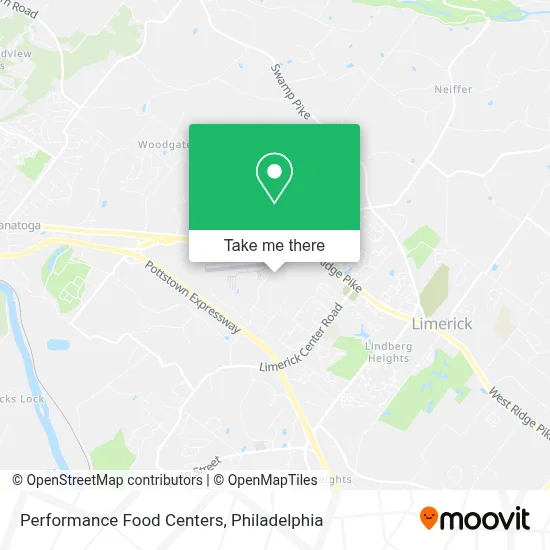 Performance Food Centers map