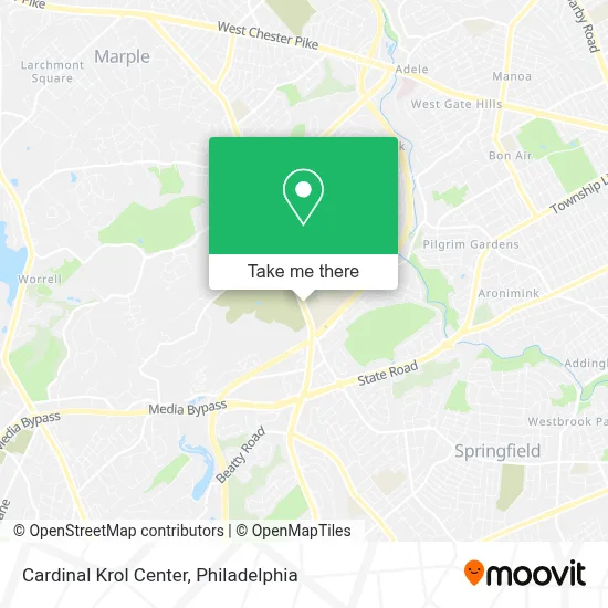 Cardinal Krol Center map