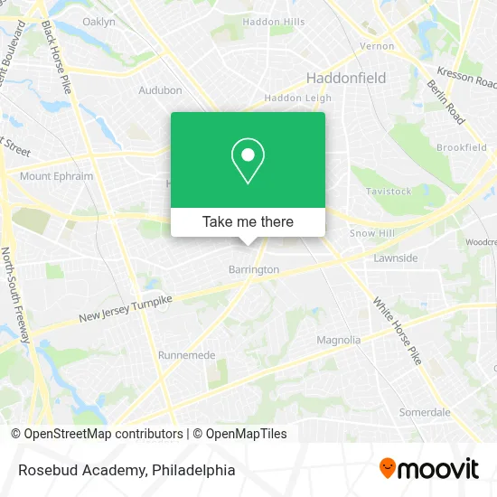 Rosebud Academy map