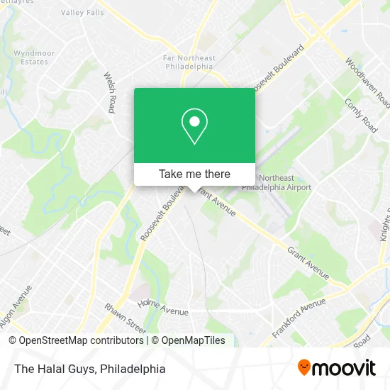 The Halal Guys map