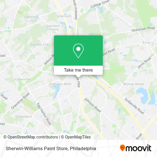 Sherwin-Williams Paint Store map