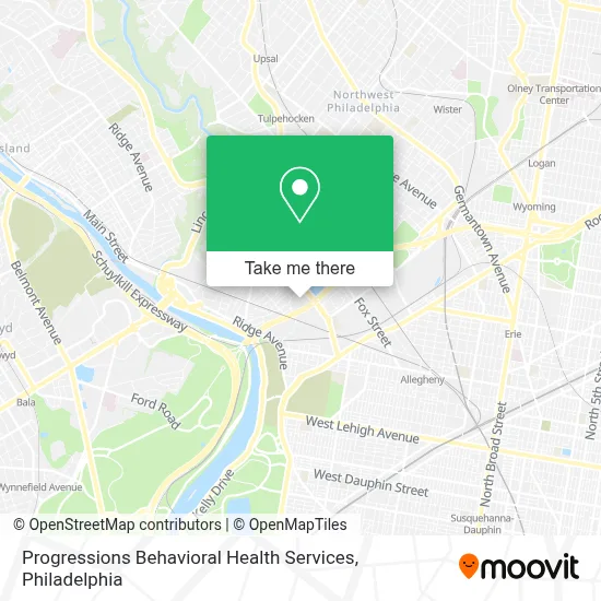 Progressions Behavioral Health Services map