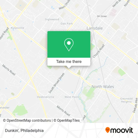 Dunkin' map