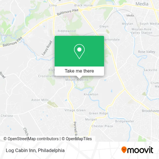 Log Cabin Inn map