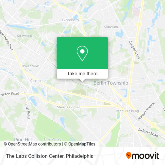 The Labs Collision Center map