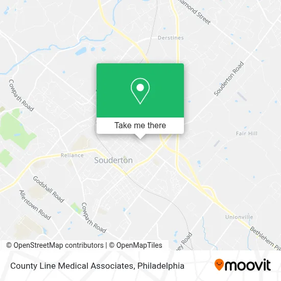County Line Medical Associates map