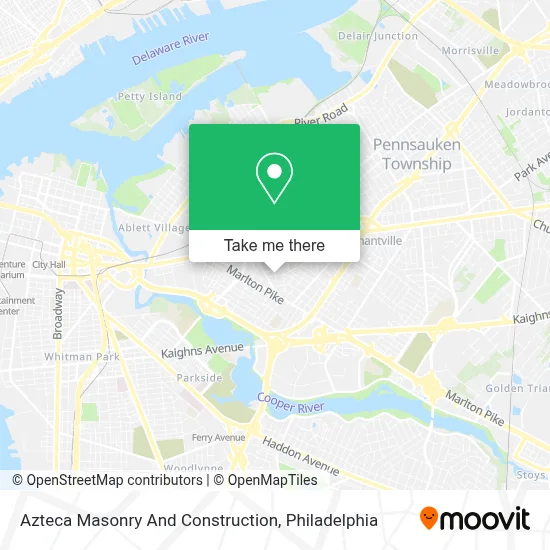 Azteca Masonry And Construction map
