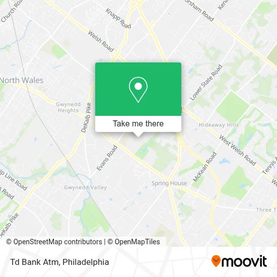 Td Bank Atm map