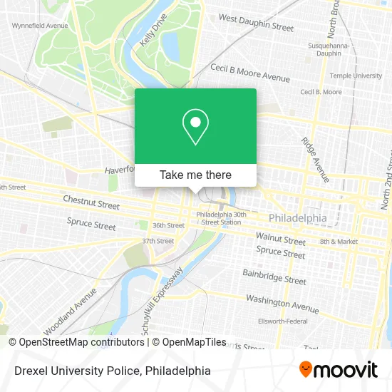 Drexel University Police map
