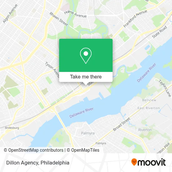 Dillon Agency map