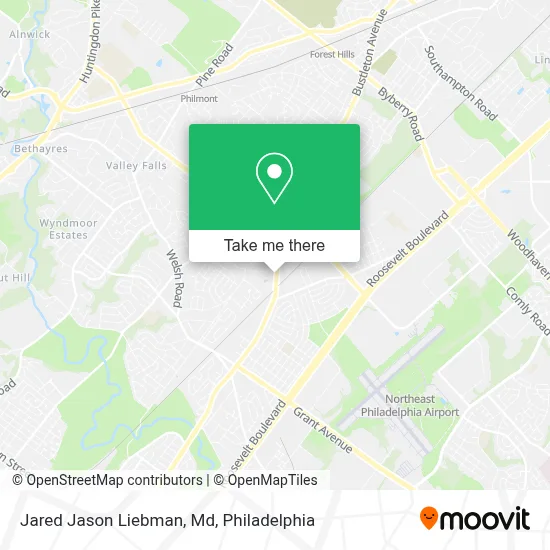 Jared Jason Liebman, Md map
