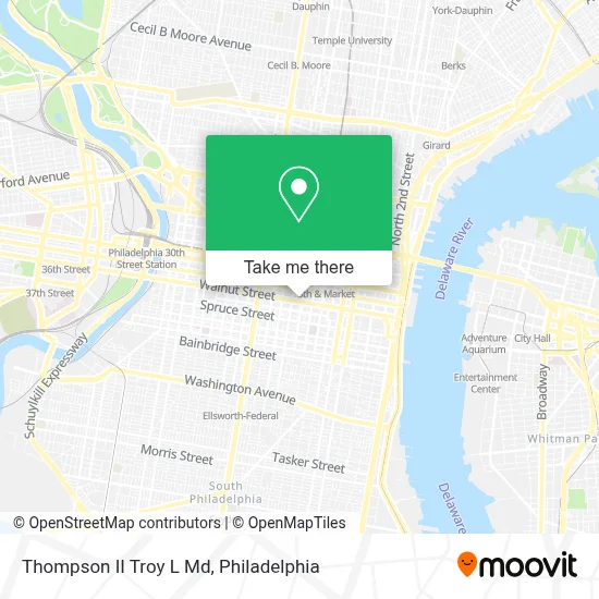 Thompson II Troy L Md map