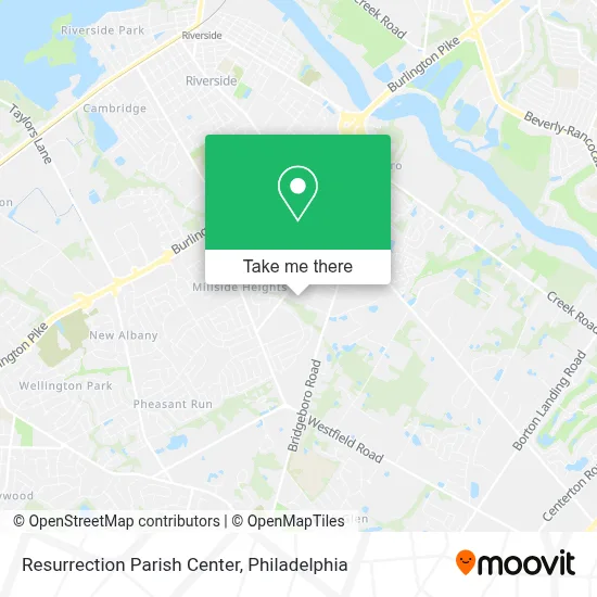 Resurrection Parish Center map