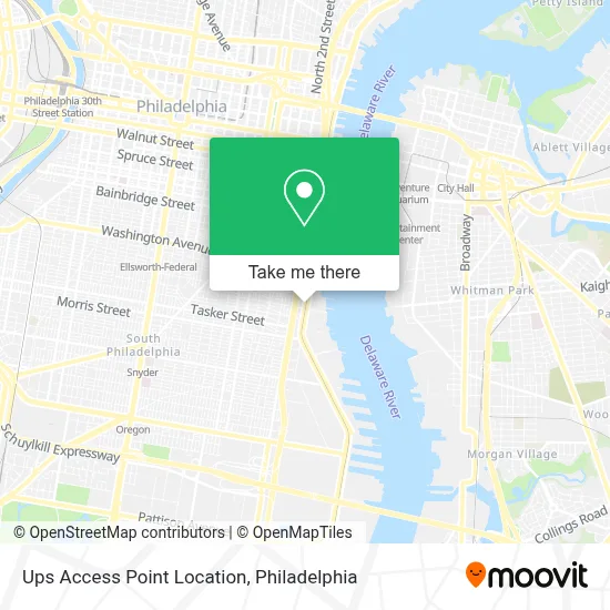 Ups Access Point Location map