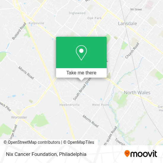 Nix Cancer Foundation map
