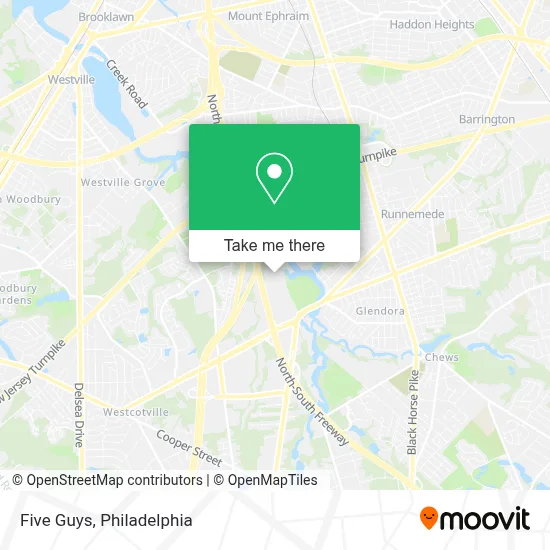 Five Guys map