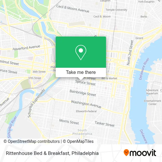 Rittenhouse Bed & Breakfast map