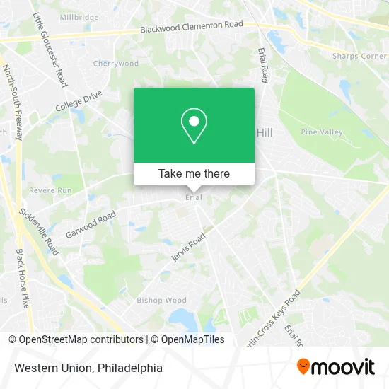 Western Union map